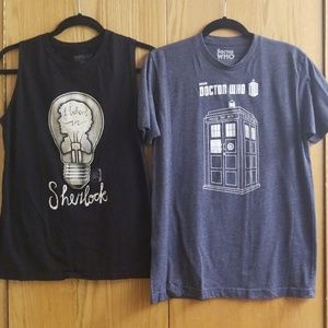 Doctor Who/Sherlock Shirt Set